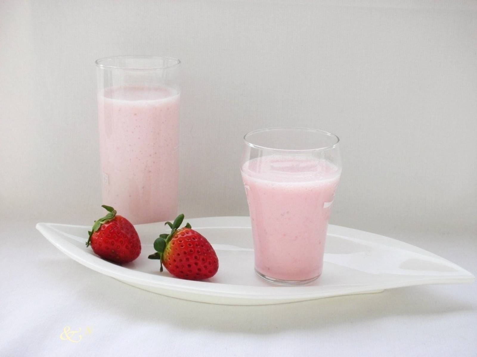 Erdbeermilch Rezept - ichkoche.de
