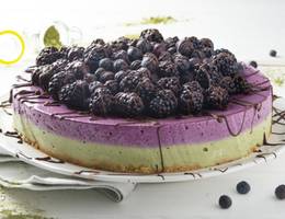 Cheesecake mit Heidelbeeren Cheesecake mit Heidelbeeren