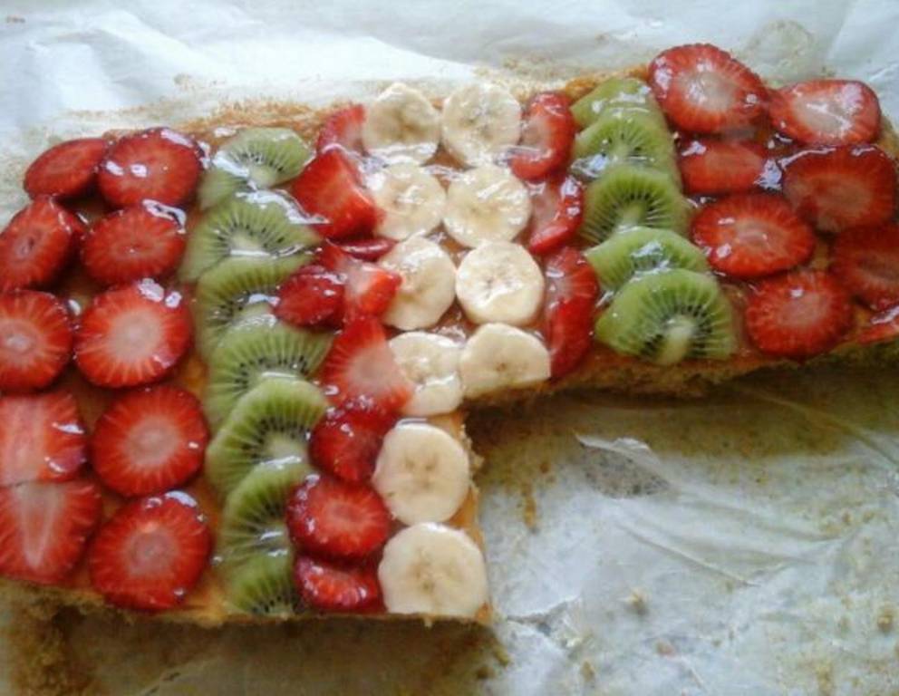 Dinkelvollkornbiskuit-Obstkuchen Dinkelvollkornbiskuit-Obstkuchen