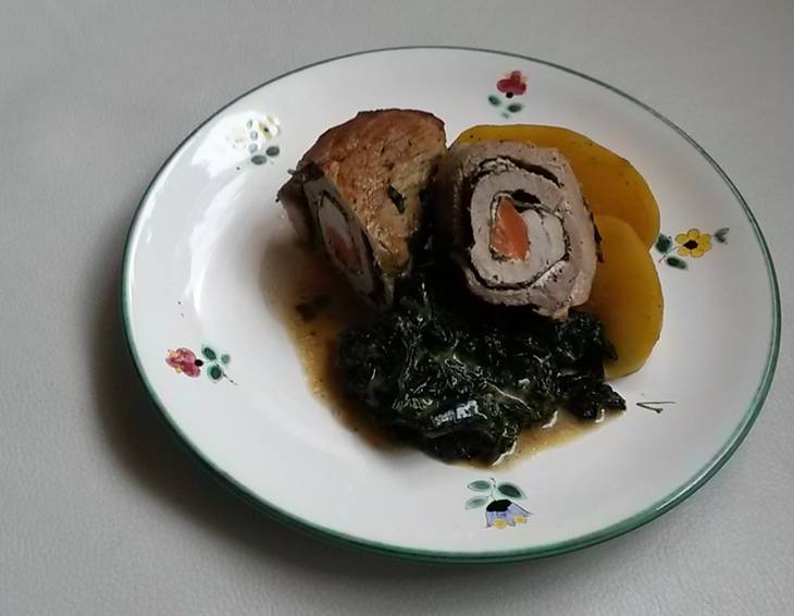 Schweinsrouladen mit Bärlauch