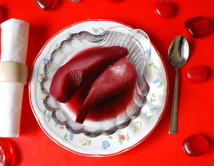 Birnen in Rotwein Birnen in Rotwein