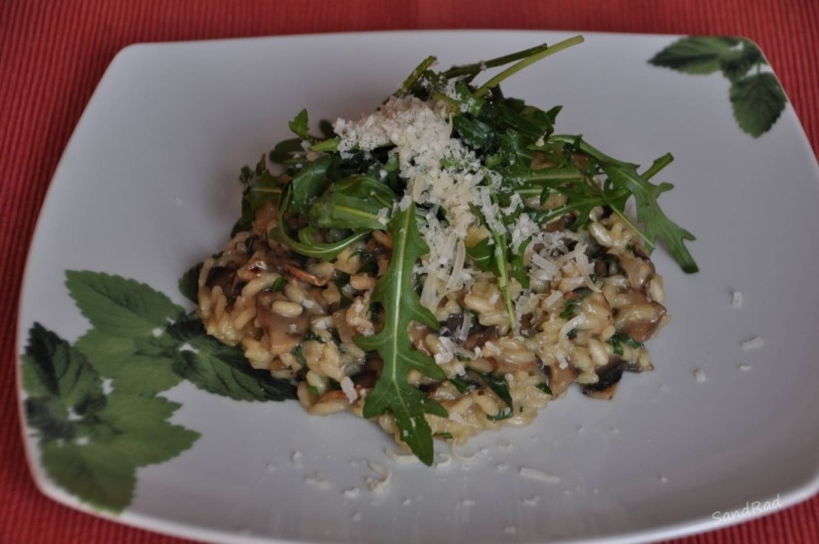 Champignonrisotto mit Rucola Rezept - ichkoche.ch