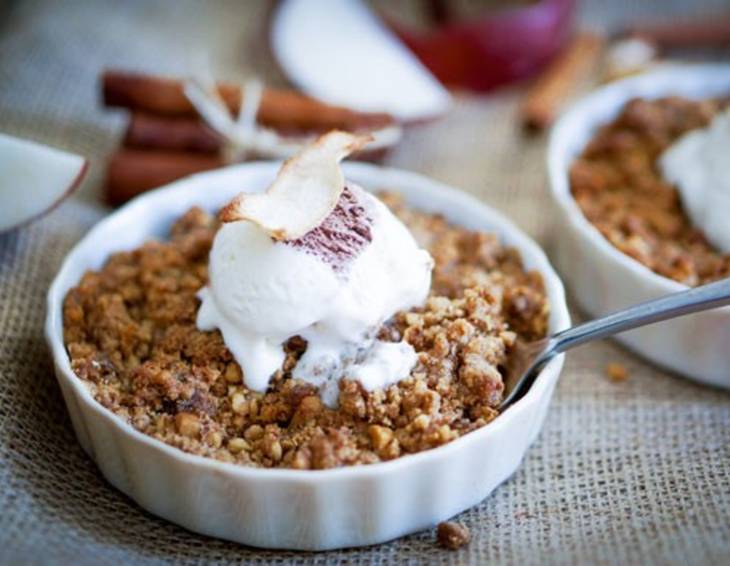 Apfel Crumble