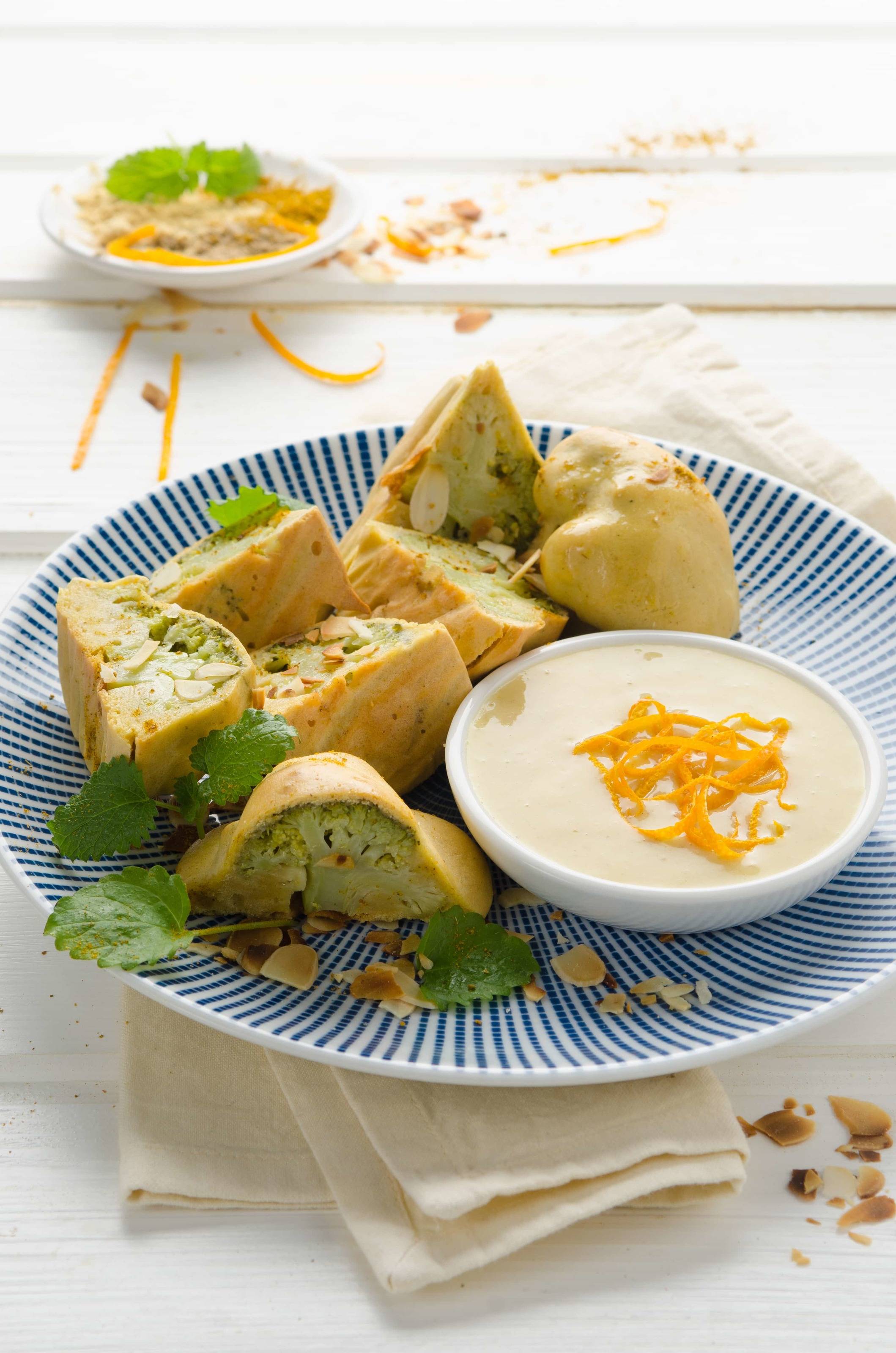 Gebackener Brokkoli mit Orangendip Rezept