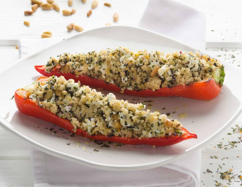Gefüllte Spitzpaprika mit Couscous Gefüllte Spitzpaprika mit Couscous