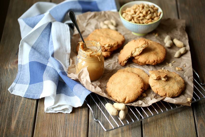 Erdnussbutter Cookies