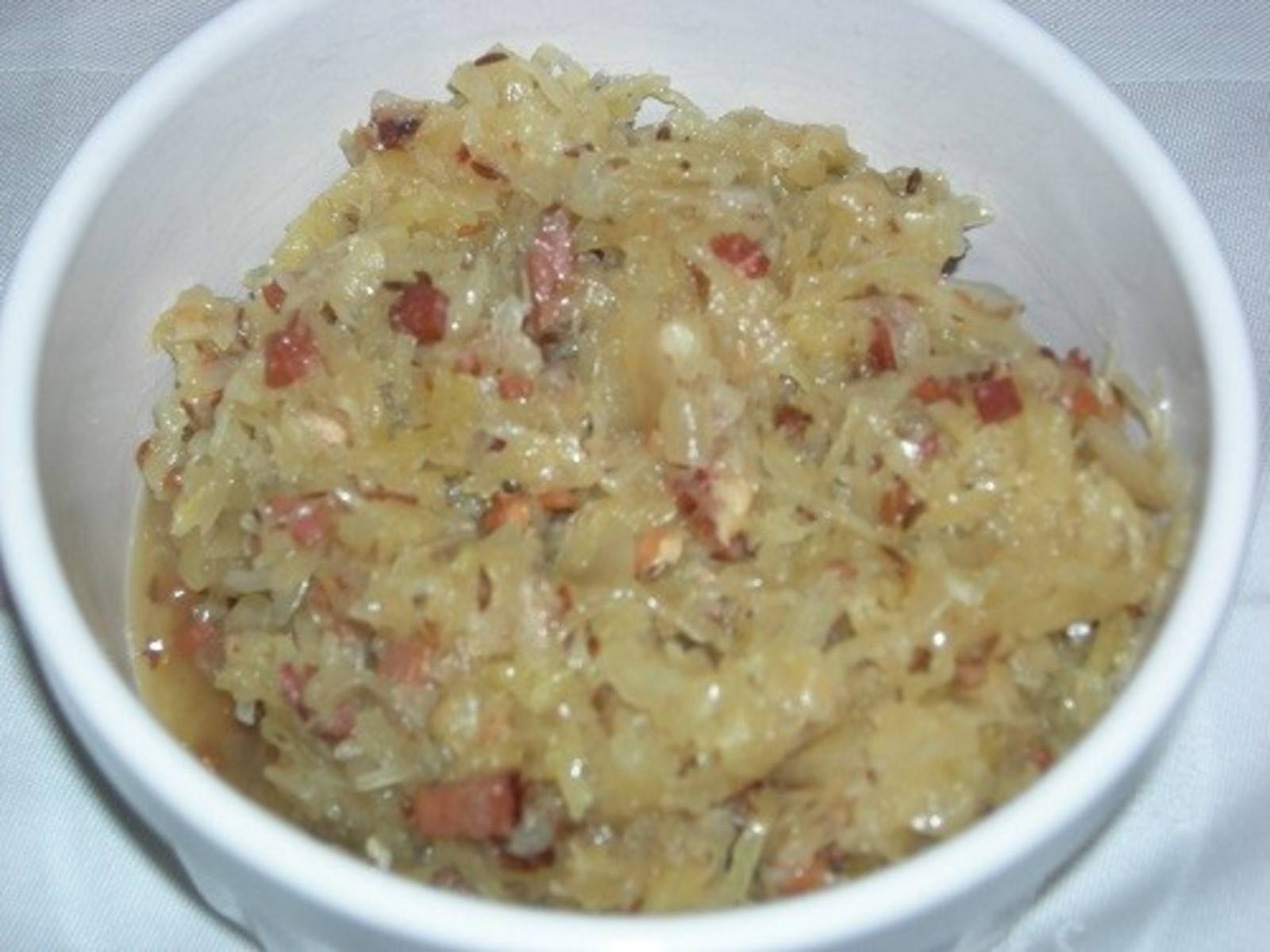 Sauerkraut mit Speck