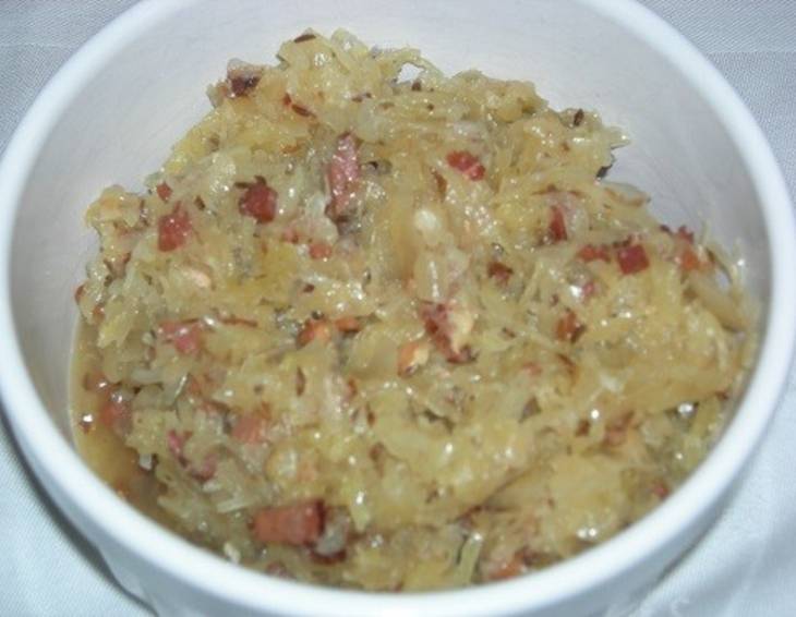 Sauerkraut mit Speck