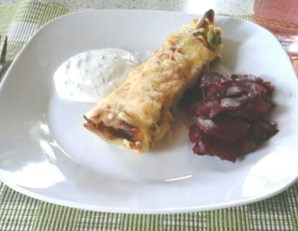 Überbackene Gemüsepalatschinken Überbackene Gemüsepalatschinken