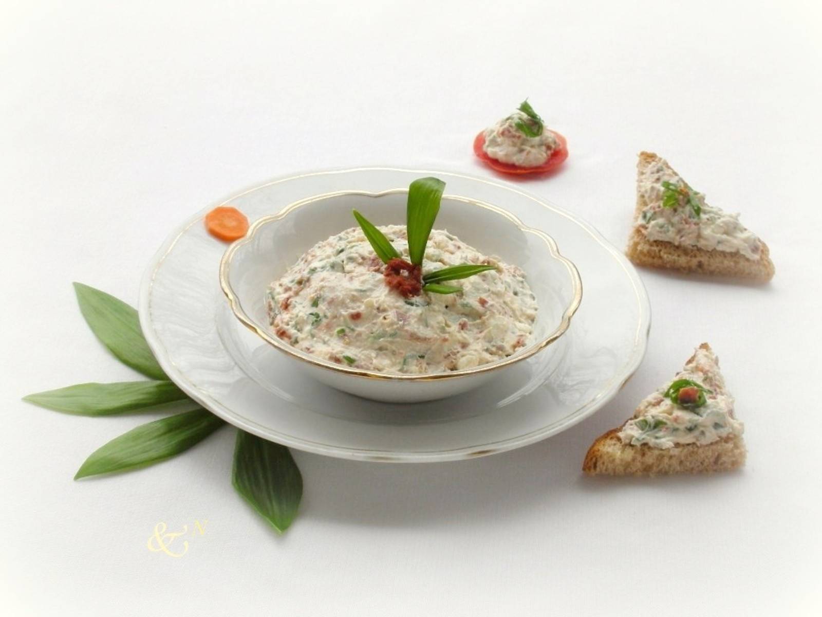 Bärlauch-Aufstrich mit Schafskäse Rezept - ichkoche.at Bärlauch-Aufstrich mit Schafskäse Rezept - ichkoche.at