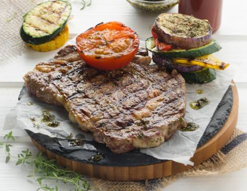 Steak mit Grillgemüse Rezept