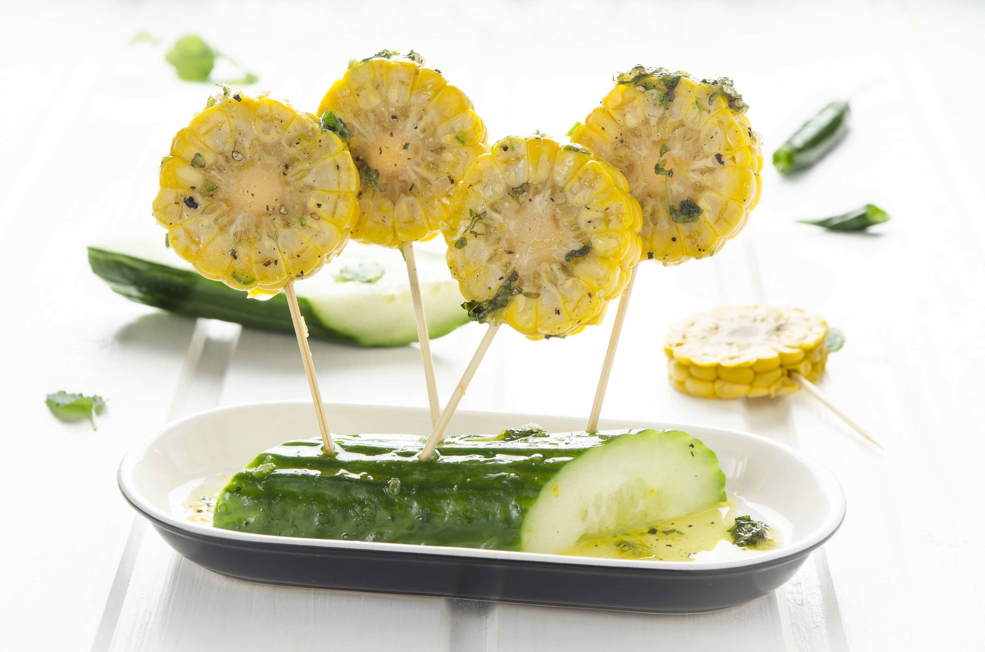 Maiskolben mit Limettensauce Rezept