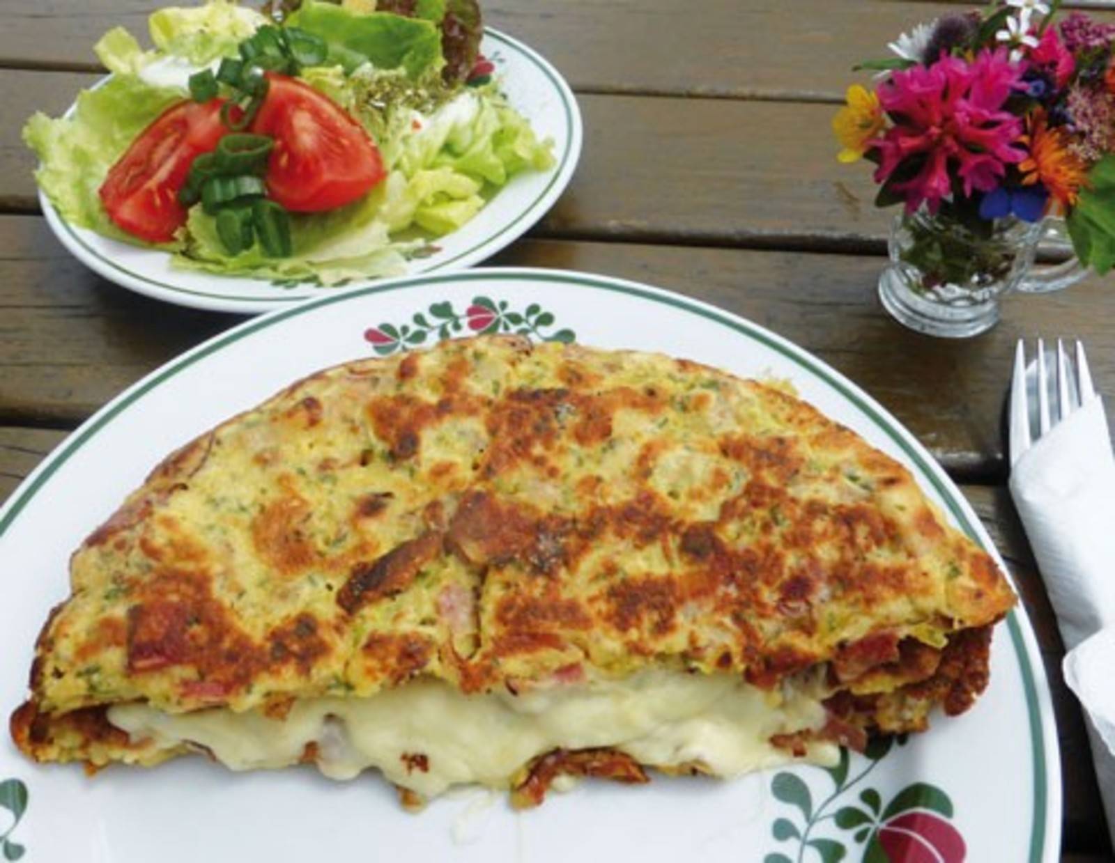Hüttenomelett Rezept