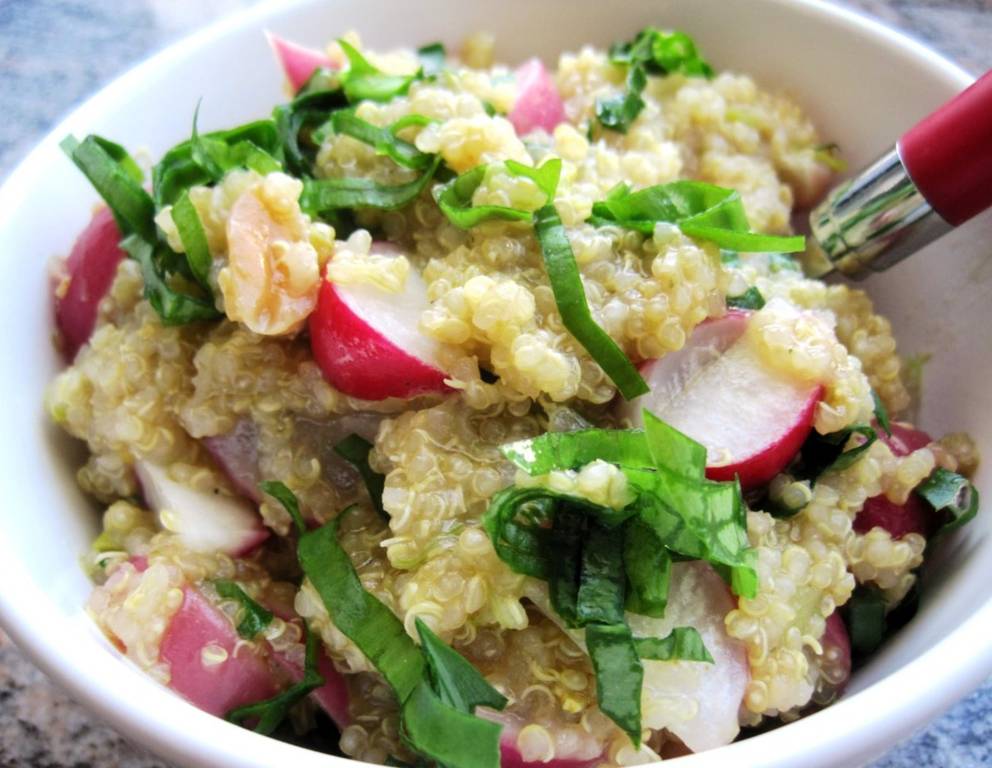 Quinoa mit Radieschen Quinoa mit Radieschen