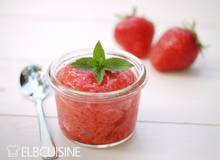 Erdbeer-Holunder-Sorbet Erdbeer-Holunder-Sorbet