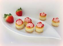 Mini-Pasteten mit Erdbeercreme