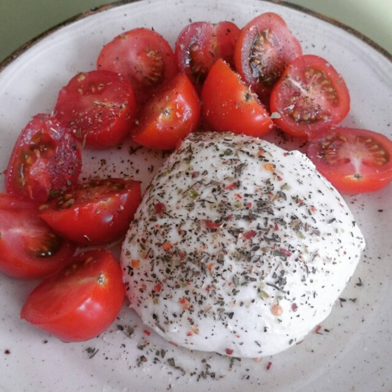 Mozzarella mit Tomaten