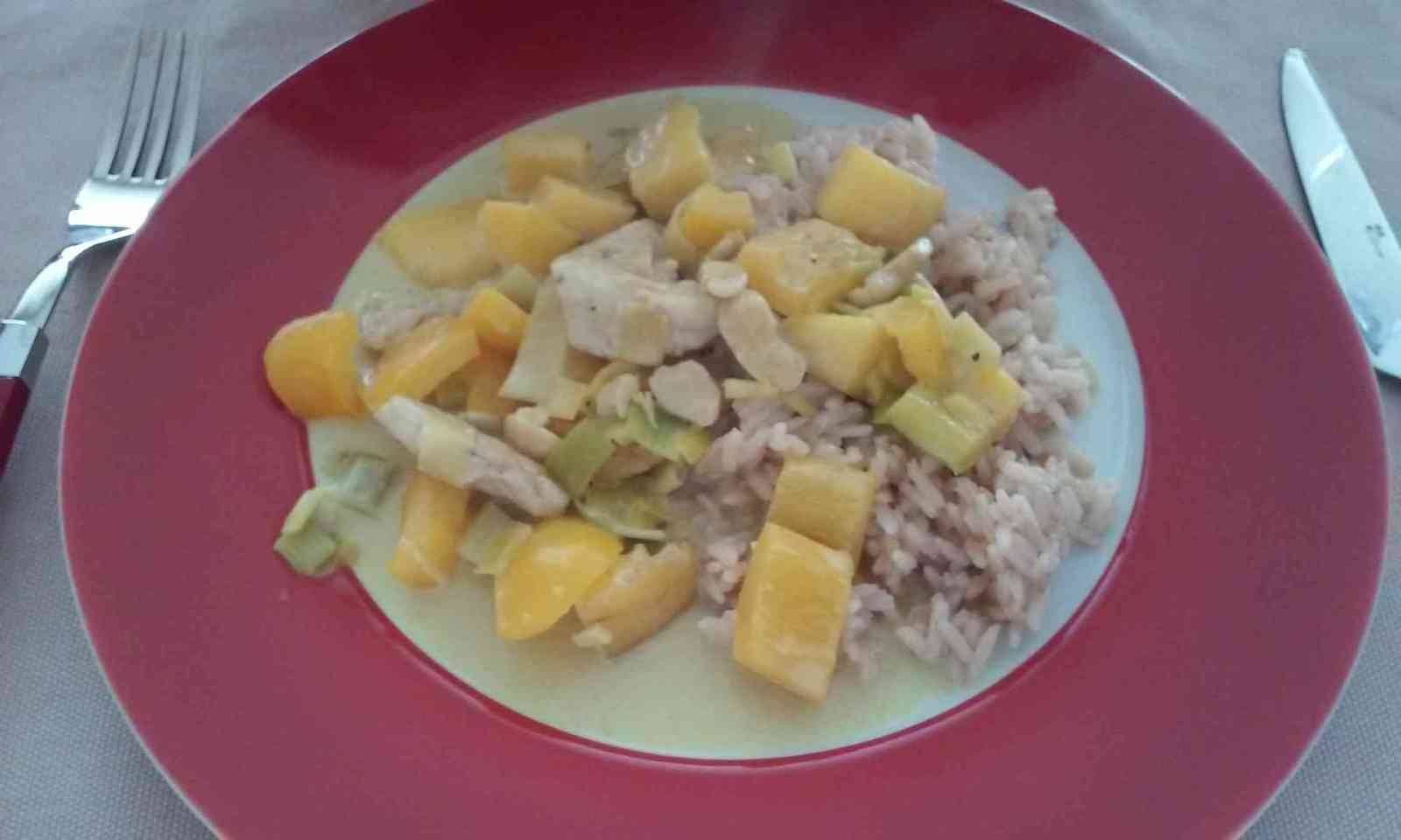 Mango-Paprika-Curry mit Truthahn Rezept - ichkoche.de