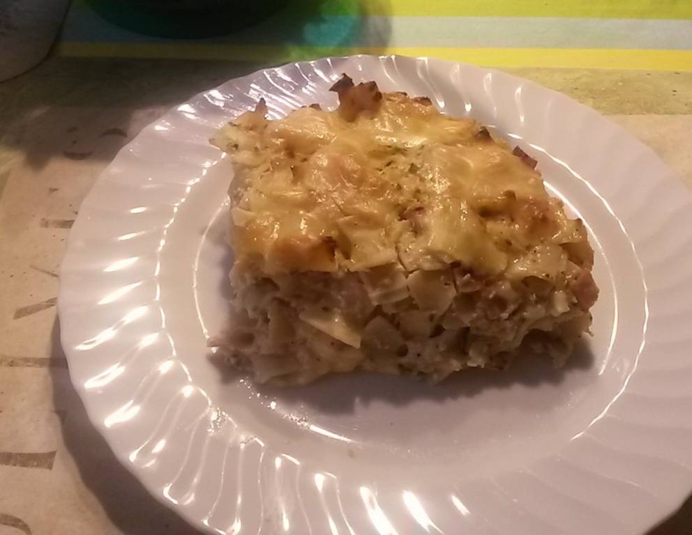 Schinken-Fleckerl-Auflauf Schinken-Fleckerl-Auflauf