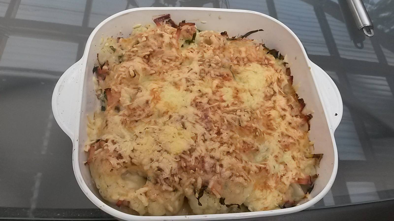 Karfiolauflauf mit Bärlauch