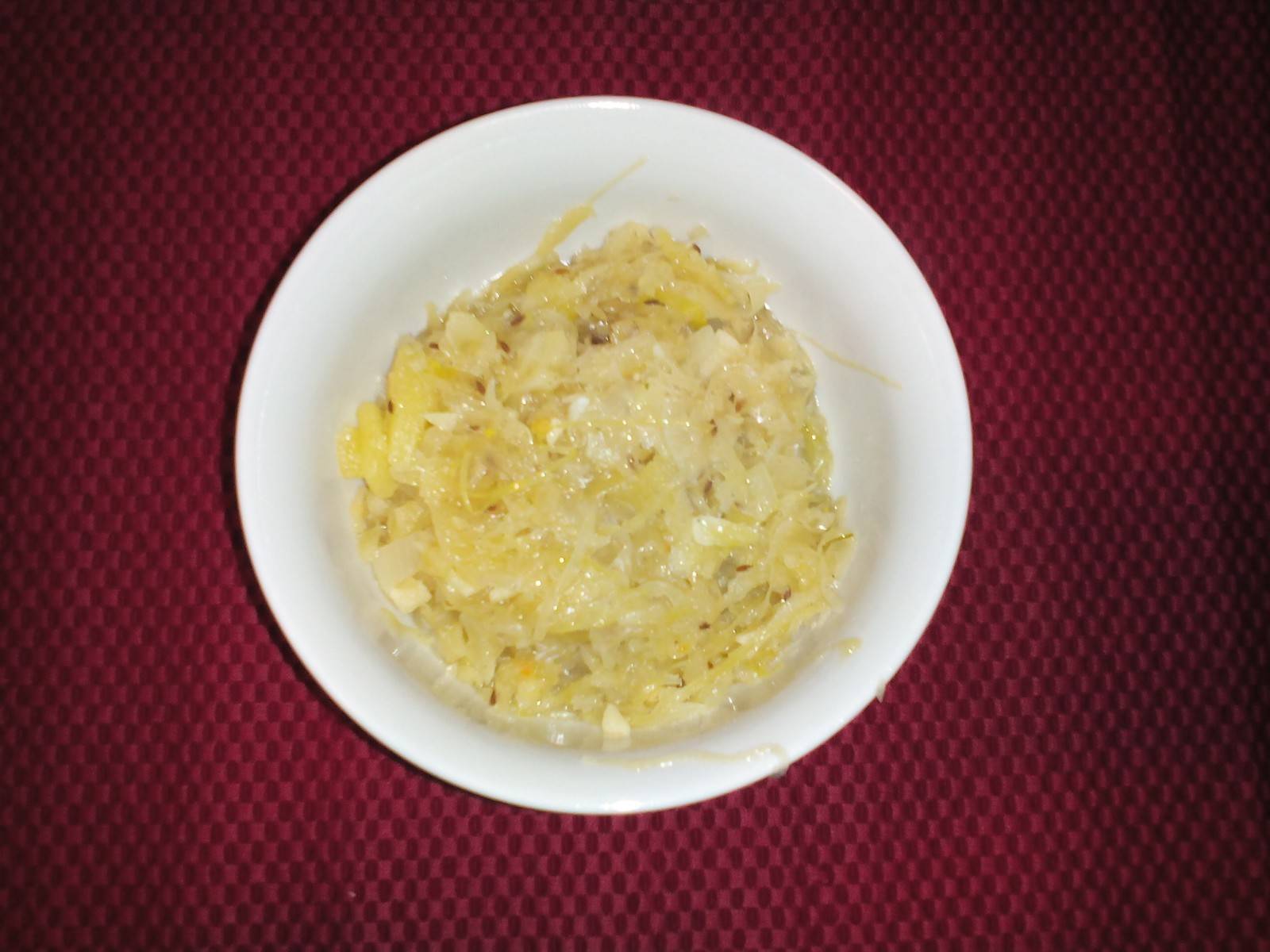 Gedünstetes Sauerkraut
