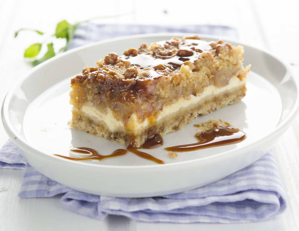 Cheesecake-Apfelstreuselkuchen Cheesecake-Apfelstreuselkuchen
