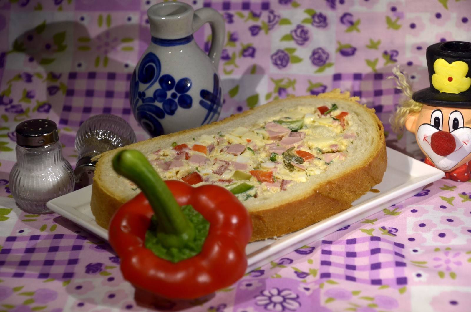 Gefülltes Partybrot