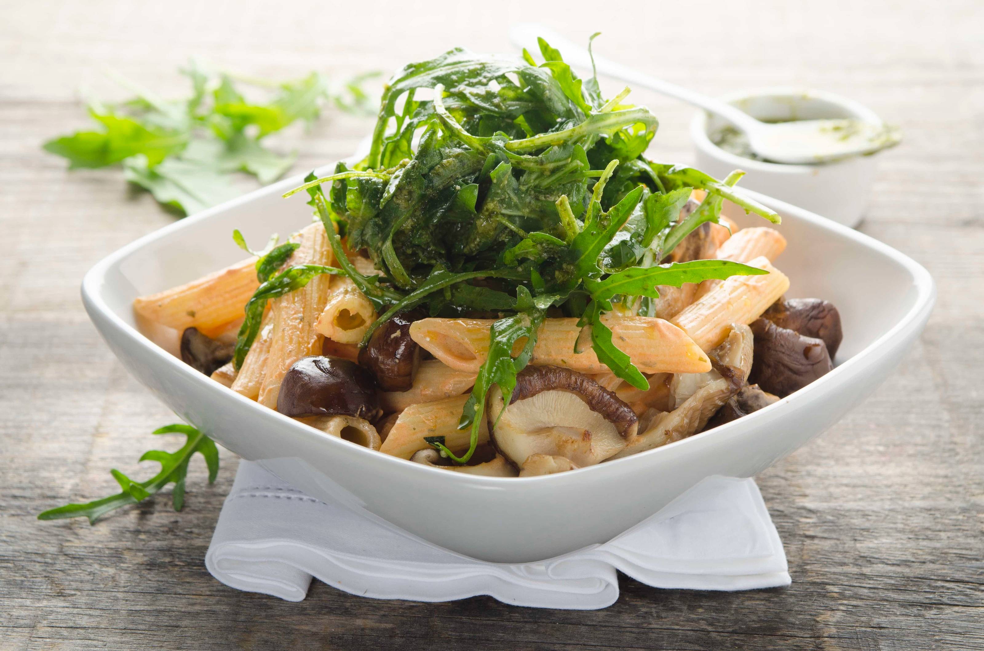 Penne mit Rucola und Schwammerl Rezept