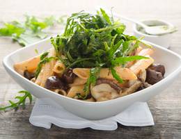Penne mit Rucola und Schwammerl Penne mit Rucola und Schwammerl