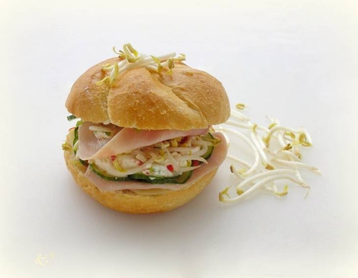 Mungo-Bohnensprossen Sandwich