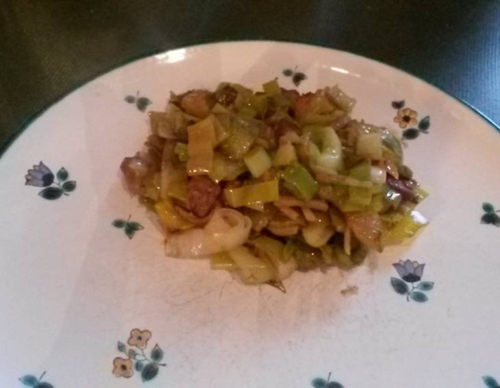 Zucchini-Lauch-Gemüse Zucchini-Lauch-Gemüse