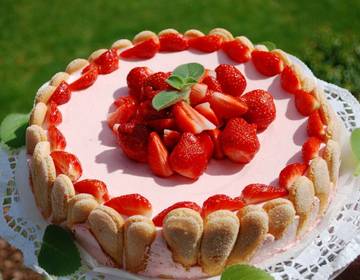 Erdbeer-Joghurt-Torte super leicht