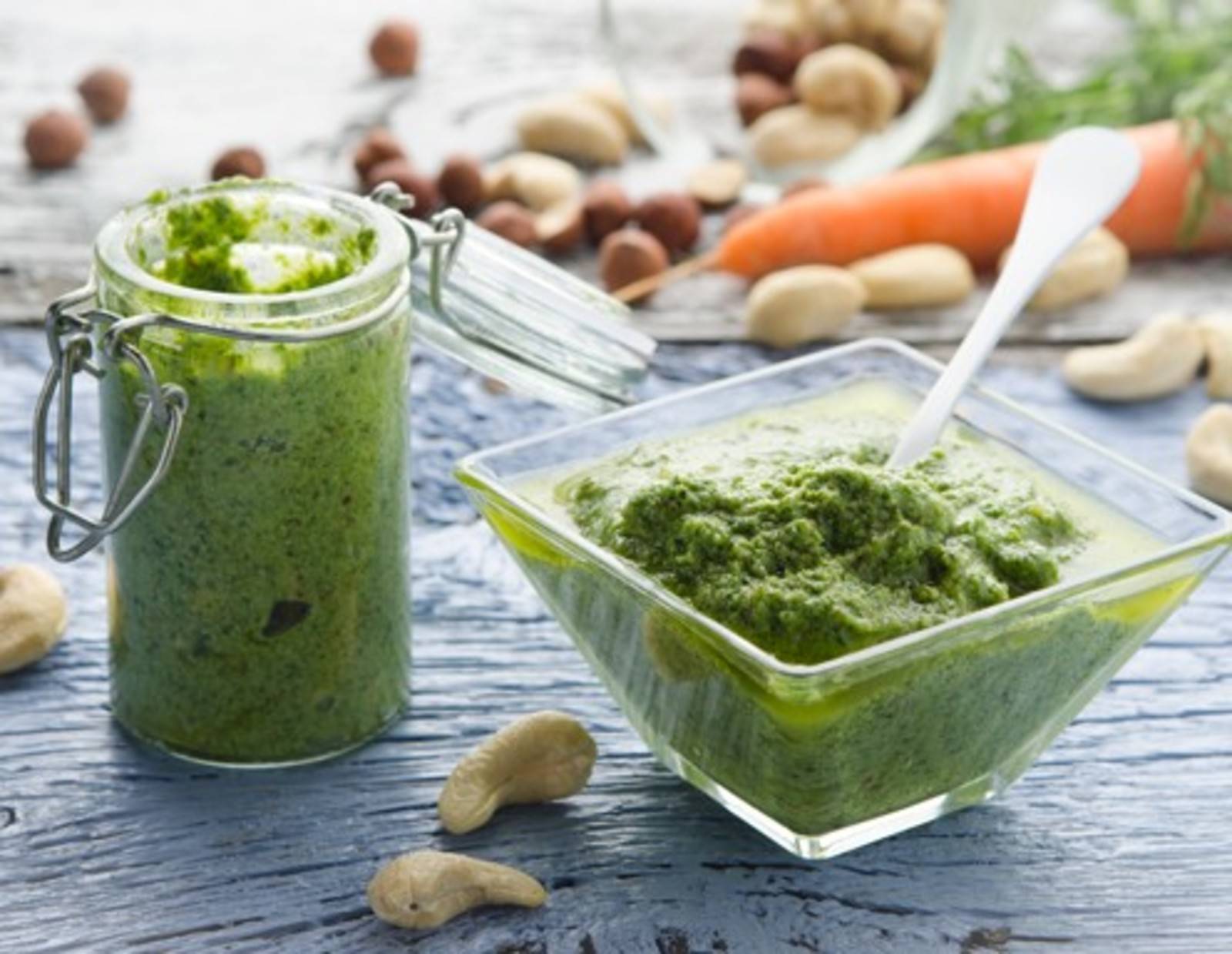 Karottengrün-Limetten-Pesto Rezept