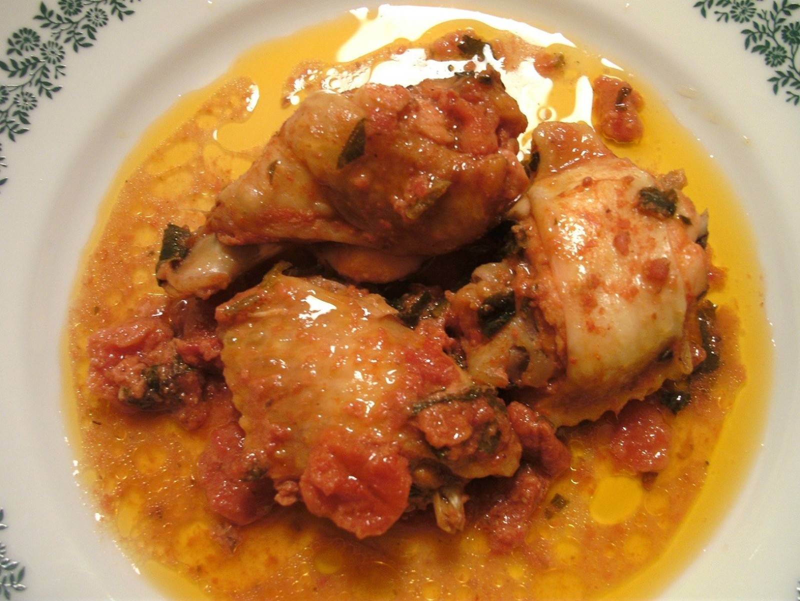 Huhn in würziger Sauce