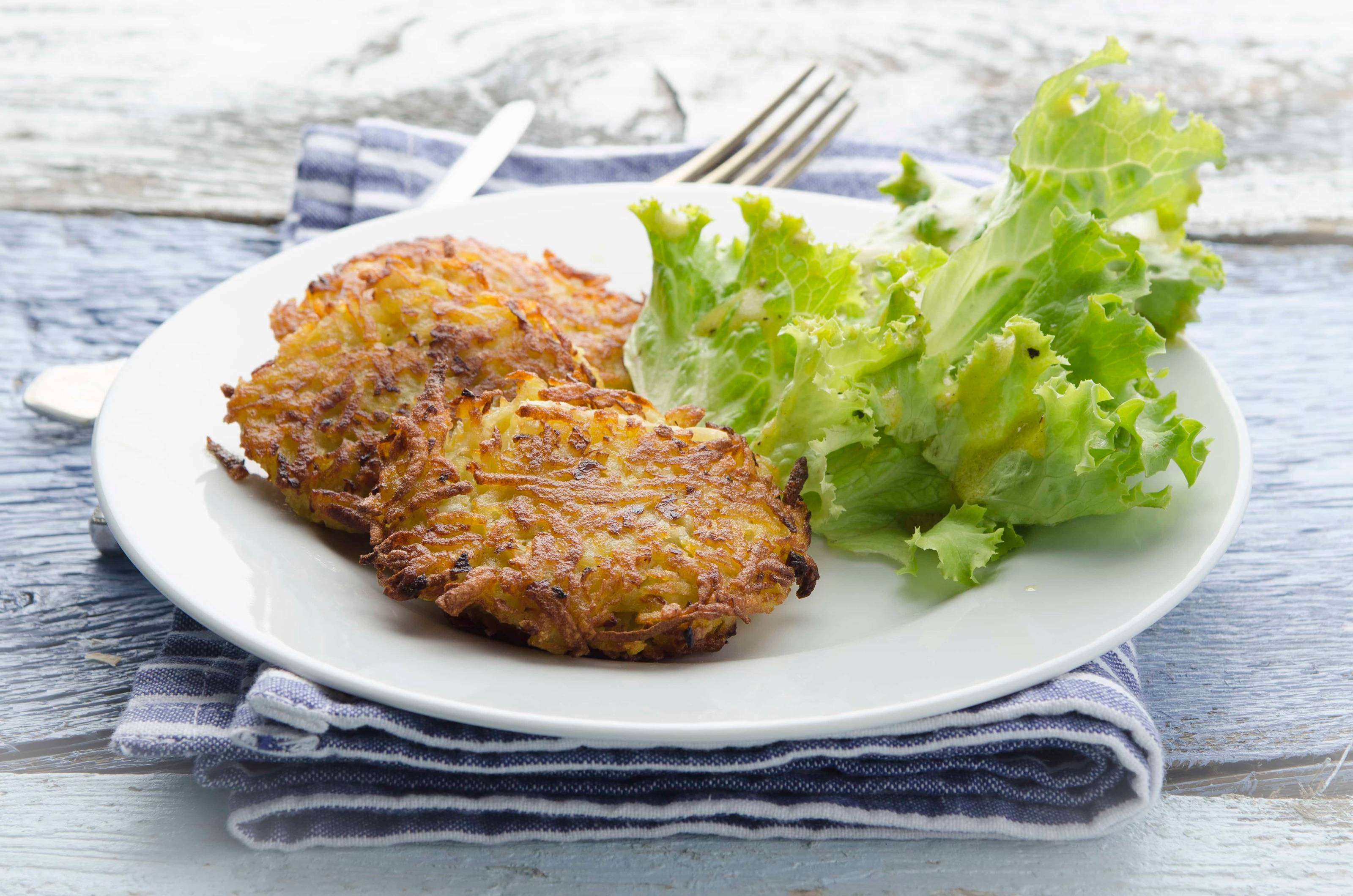 Kartoffelpuffer mit Käse gefüllt Rezept