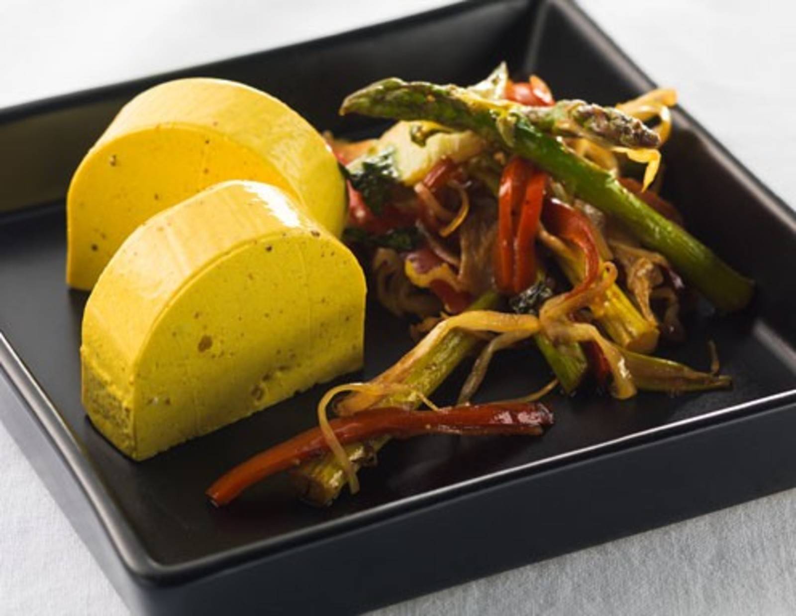 Curry Terrine mit mariniertem Soja-Gemüse Rezept