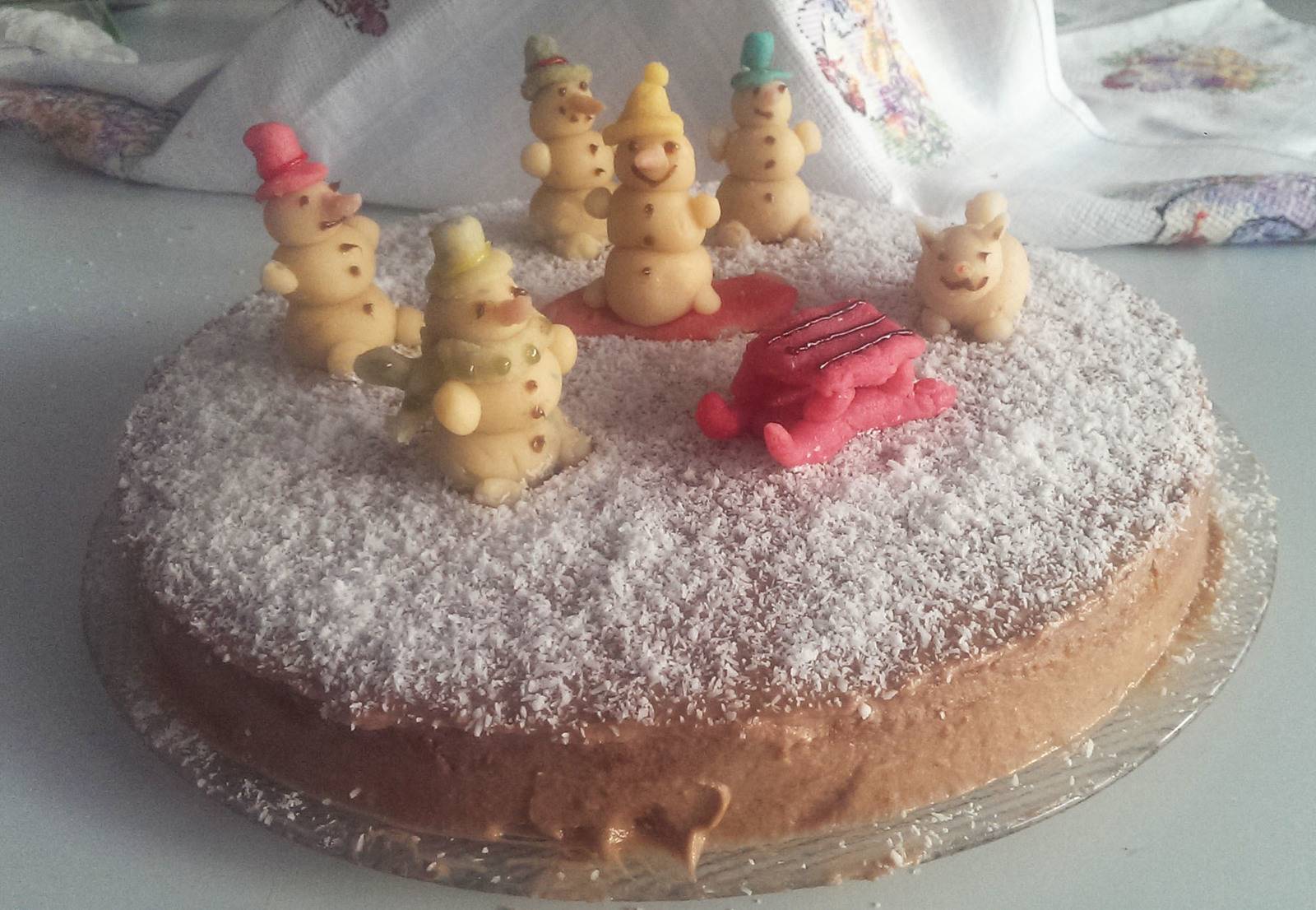 Schneemann Wintertorte