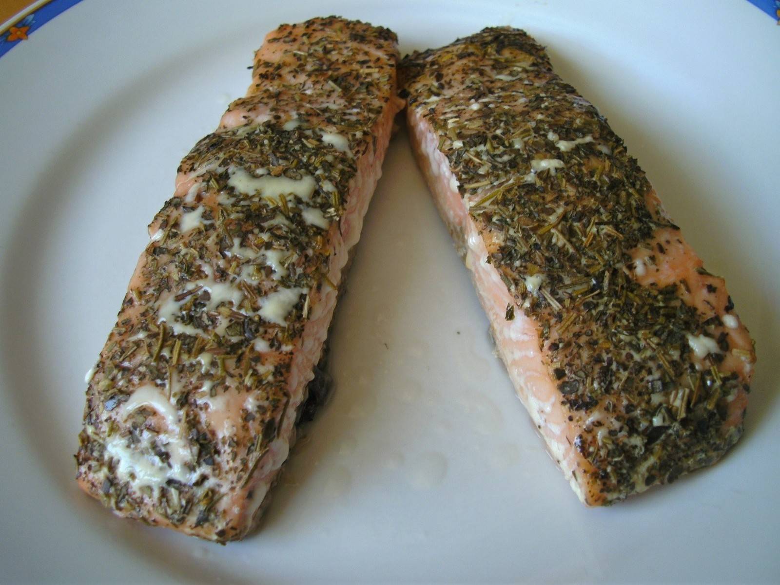 Lachsfilet mit Kräuter der Provence