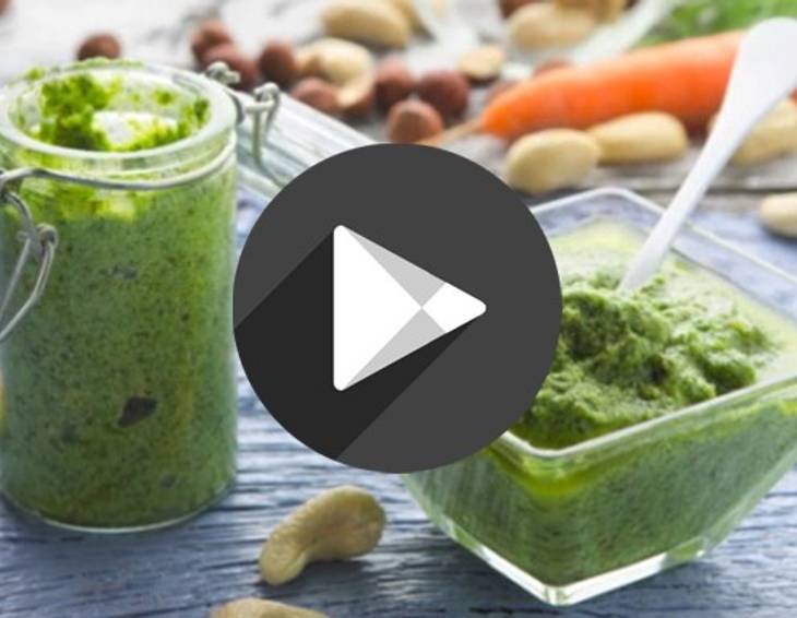 Video - Karottengrün-Limetten-Pesto