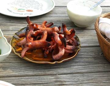 Gegrillte Krakenwürstel Gegrillte Krakenwürstel