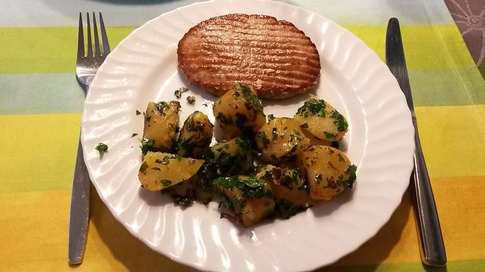 Gegrillte Putenfleischlaibchen