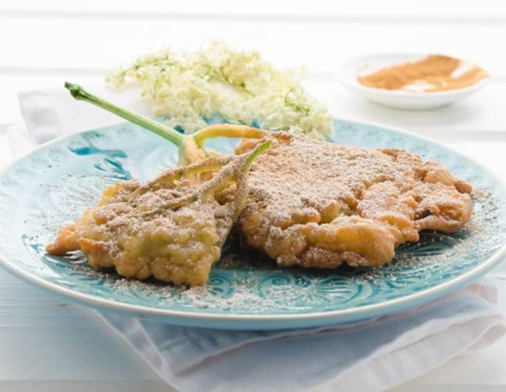 Gebackene Holunderblüten Gebackene Holunderblüten