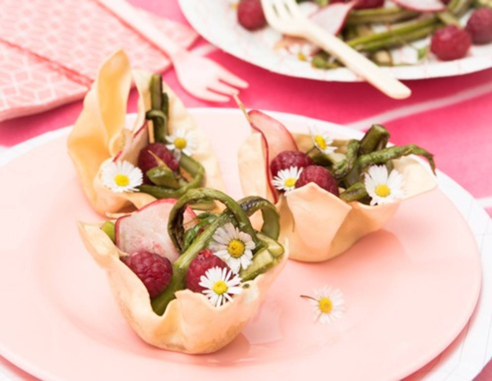 Himbeer-Radieschen-Spargelsalat Rezept