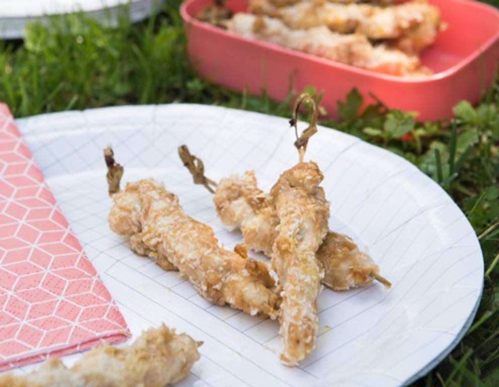 Hühnerbrust-Spieße mit Erdnuss-Kokosnuss Marinade Hühnerbrust-Spieße mit Erdnuss-Kokosnuss Marinade