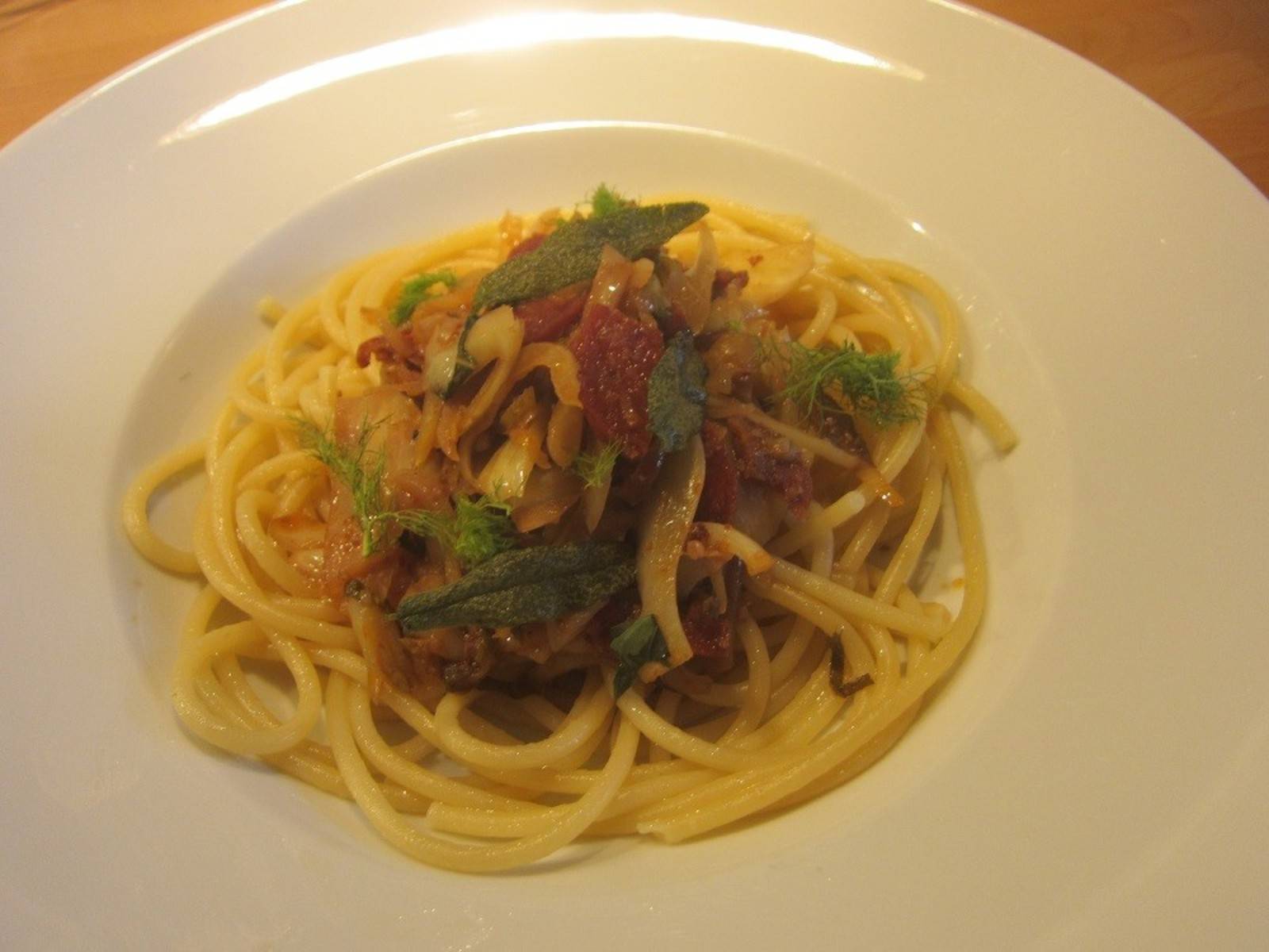 Pasta mit Fenchel-Chorizo