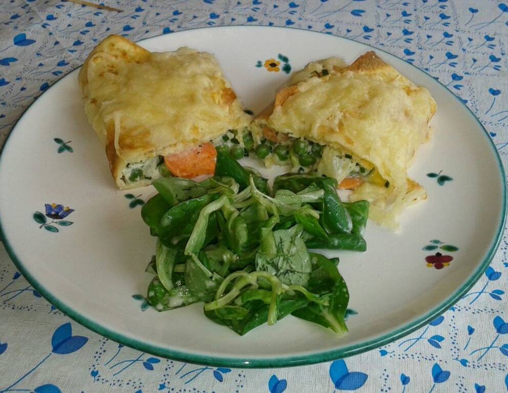 Überbackene Gemüsepalatschinken Überbackene Gemüsepalatschinken