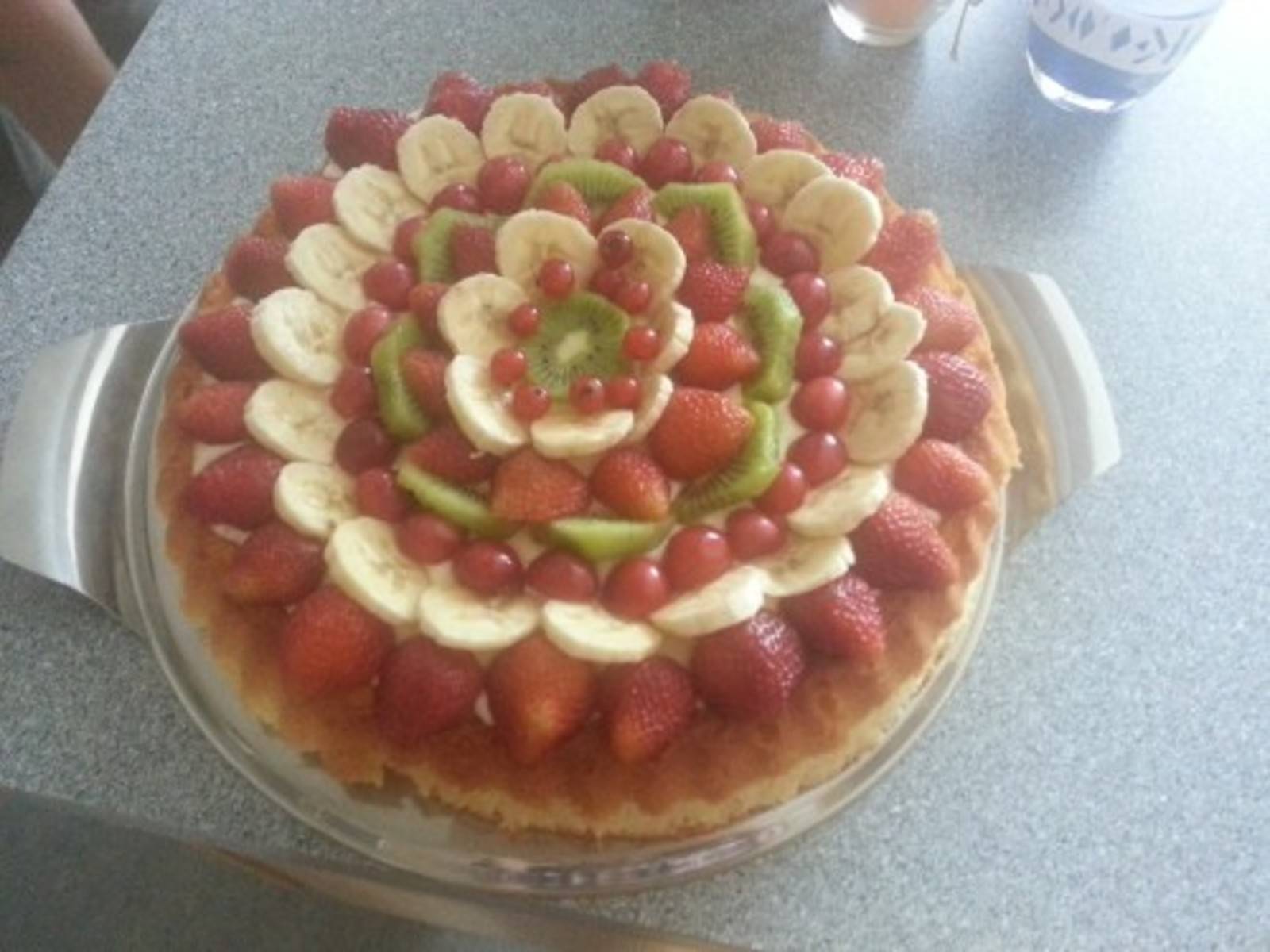 Obstkuchen mit Rührteigboden