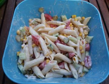Schneller klassischer Nudelsalat Schneller klassischer Nudelsalat