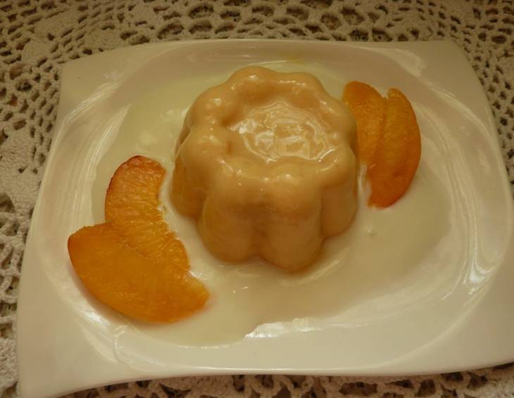 Pfirsichmus-Pudding Pfirsichmus-Pudding