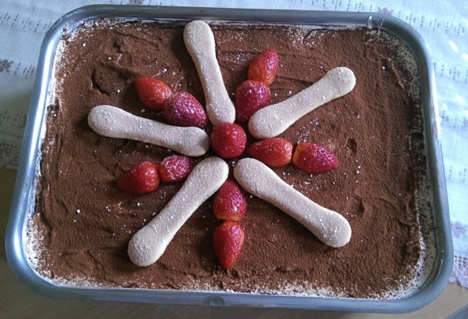 Erdbeertiramisu mit Topfen